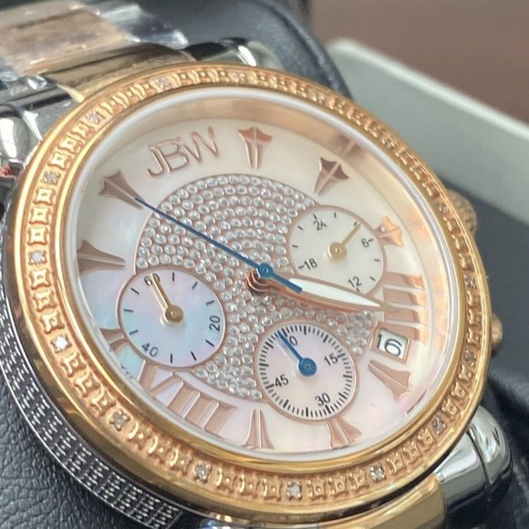 JBW Ladies Wrist Watch Diamond Rose Gold-Plated Mother of Pearl Dial JB-6210-N - Picture 4 of 9